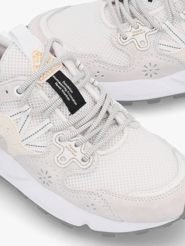 Women's Yamano 3 White Suede & Technical Fabric Trainers