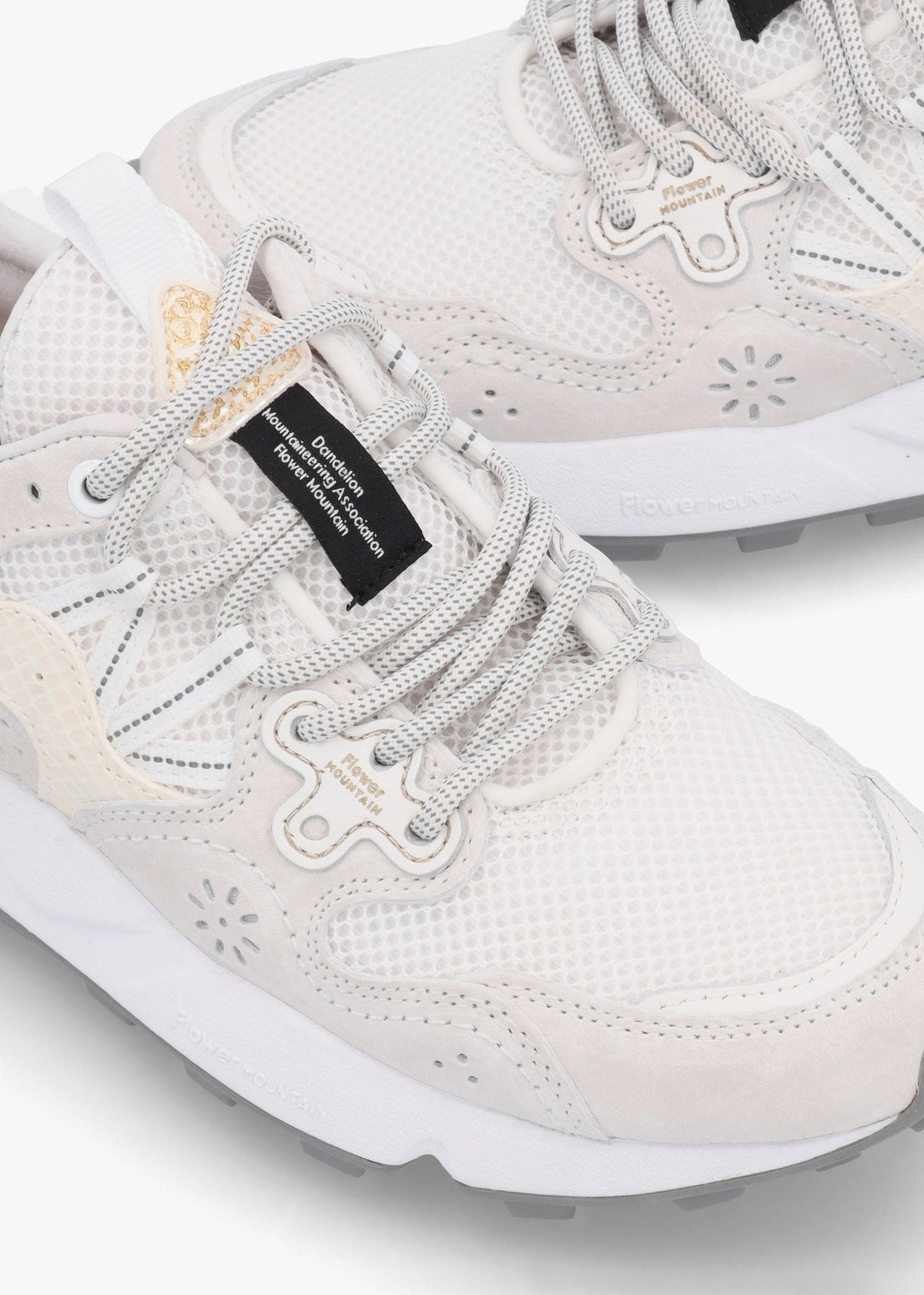 Women's Yamano 3 White Suede & Technical Fabric Trainers