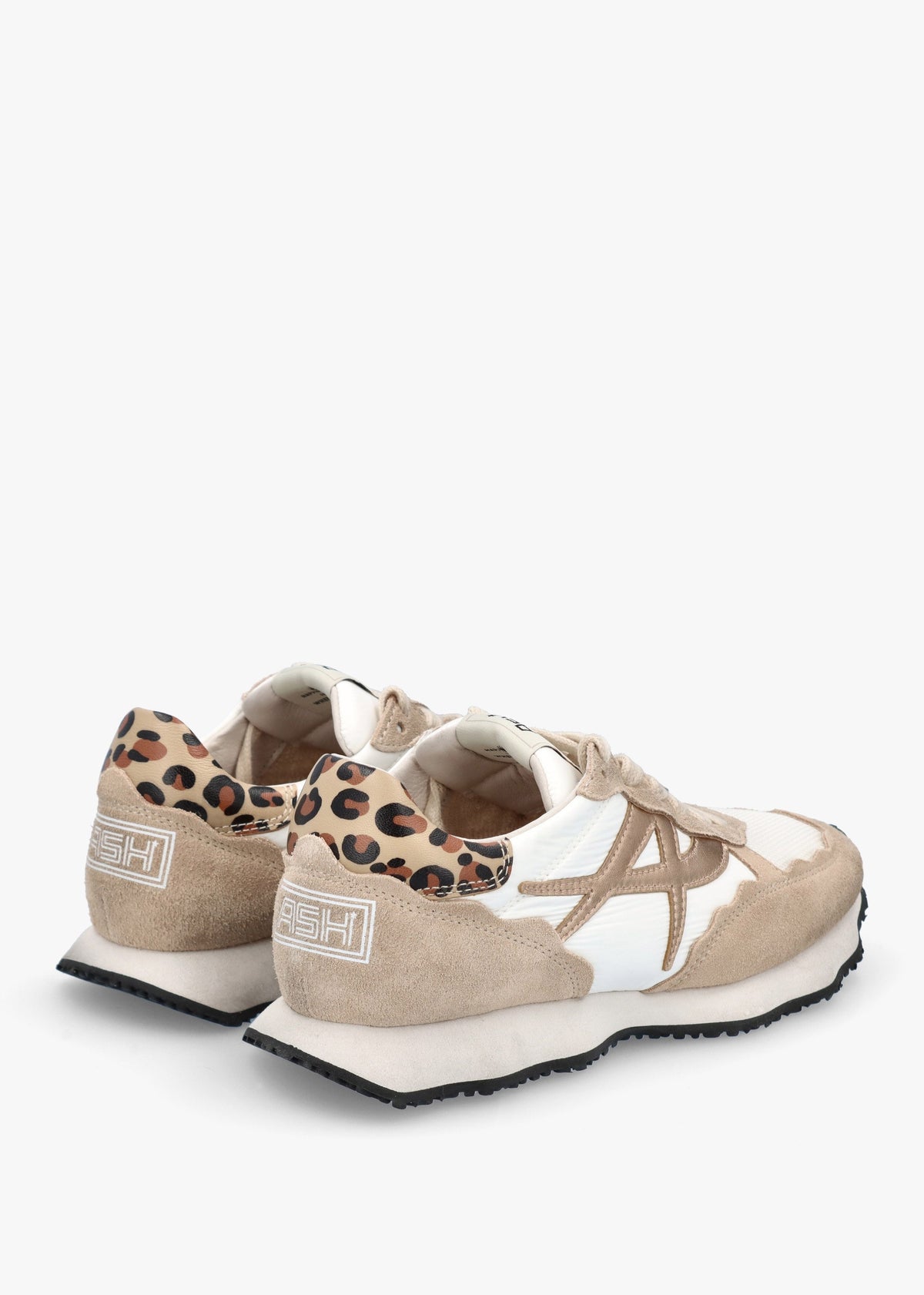 Sunstar Eggnug Cheeta Suede & Mesh Trainers