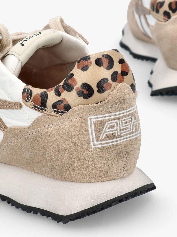 Sunstar Eggnug Cheeta Suede & Mesh Trainers