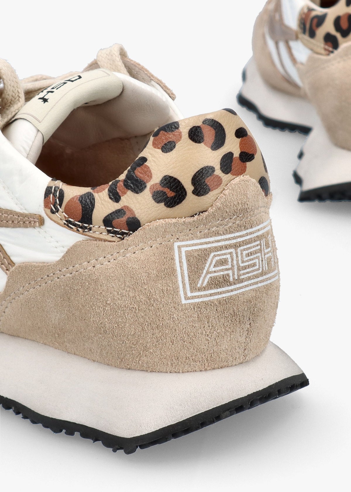 Sunstar Eggnug Cheeta Suede & Mesh Trainers
