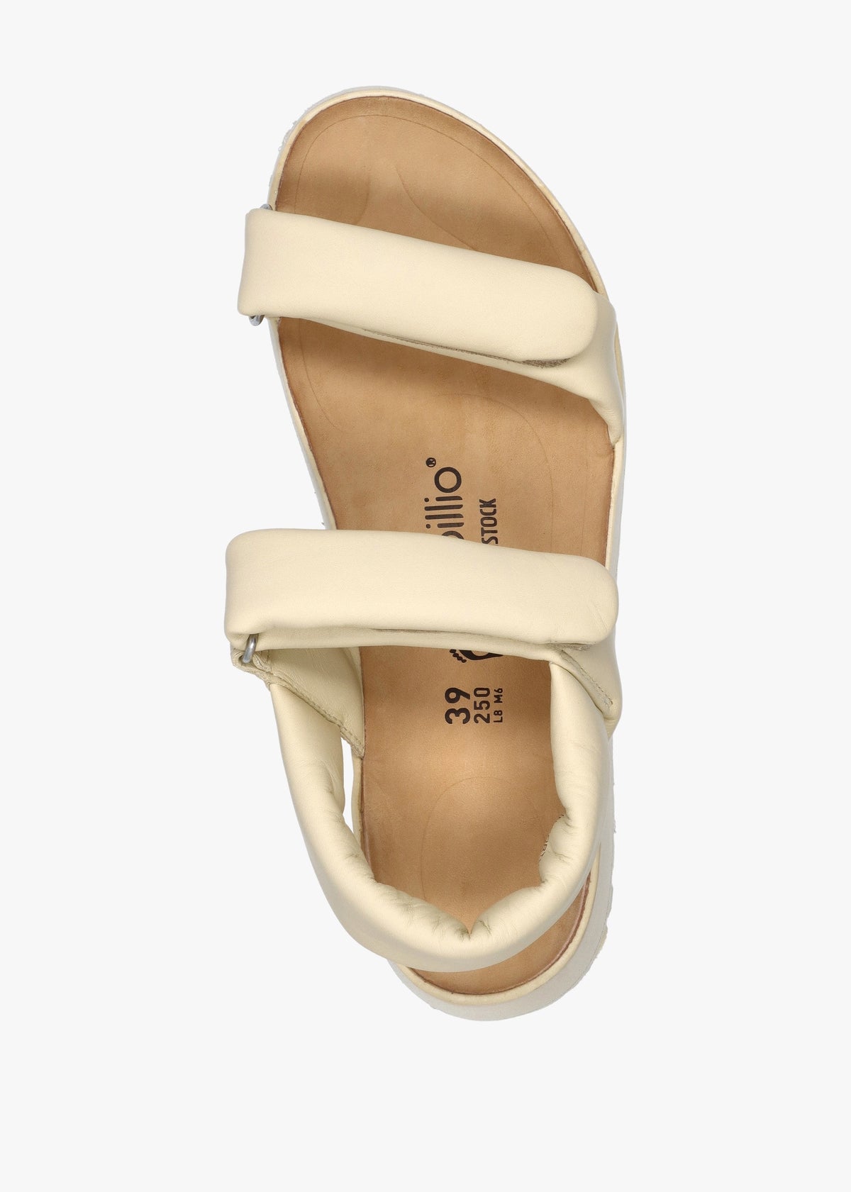 Theda Ecru Natural Leather Sandals