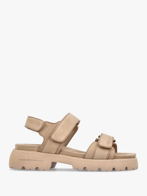 Skill Beige Nubuck Chunky Sandals