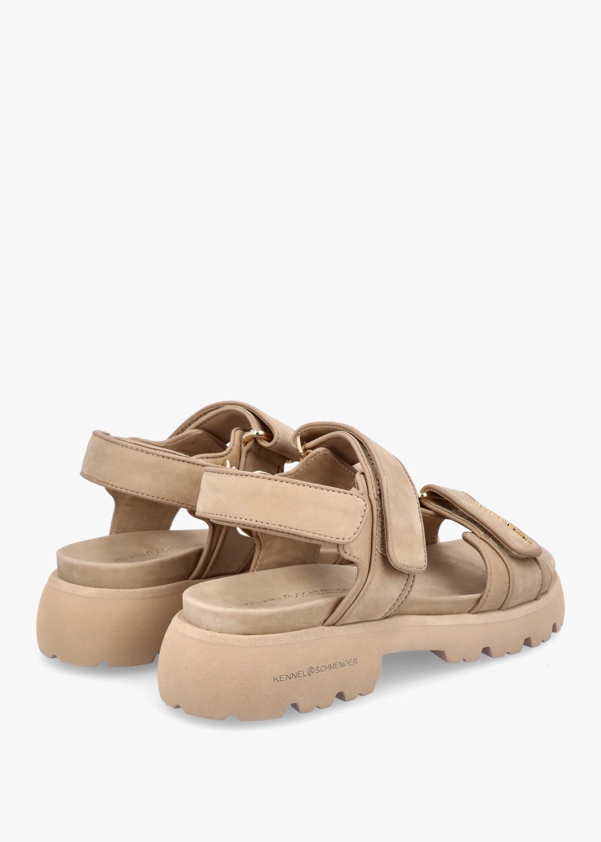Skill Beige Nubuck Chunky Sandals