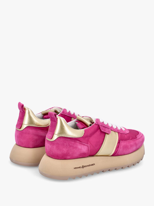 Pitch Pop Pink Suede Trainers