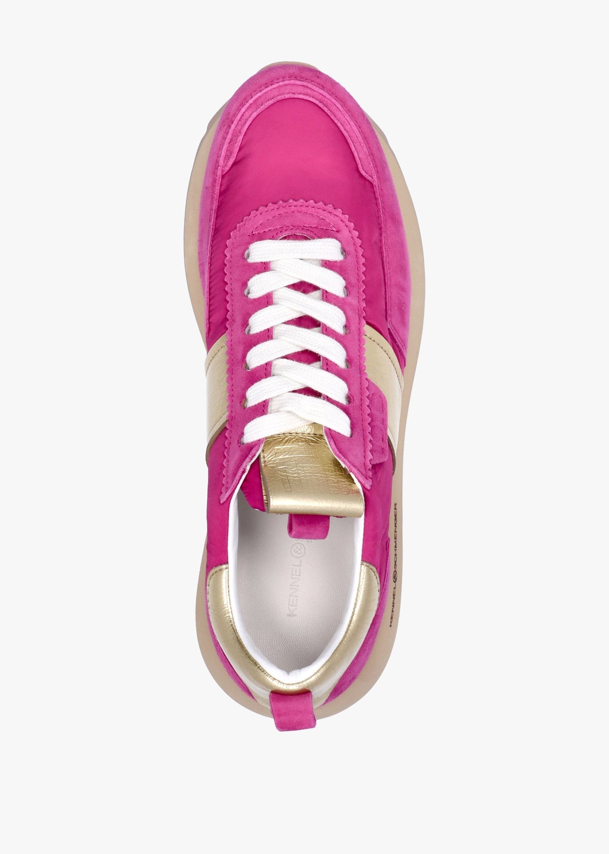 Pitch Pop Pink Suede Trainers