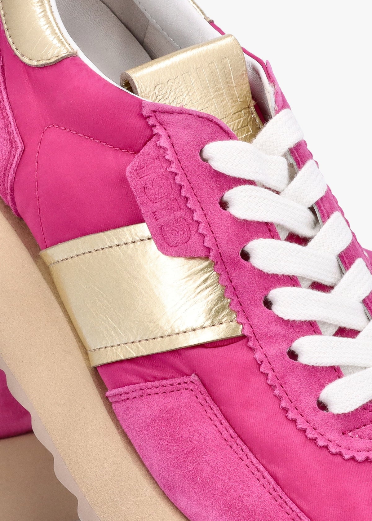 Pitch Pop Pink Suede Trainers
