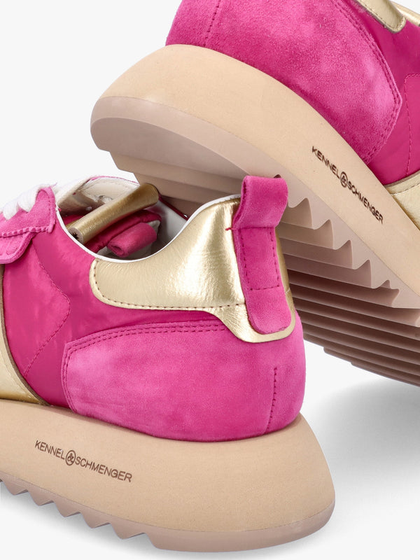 Pitch Pop Pink Suede Trainers
