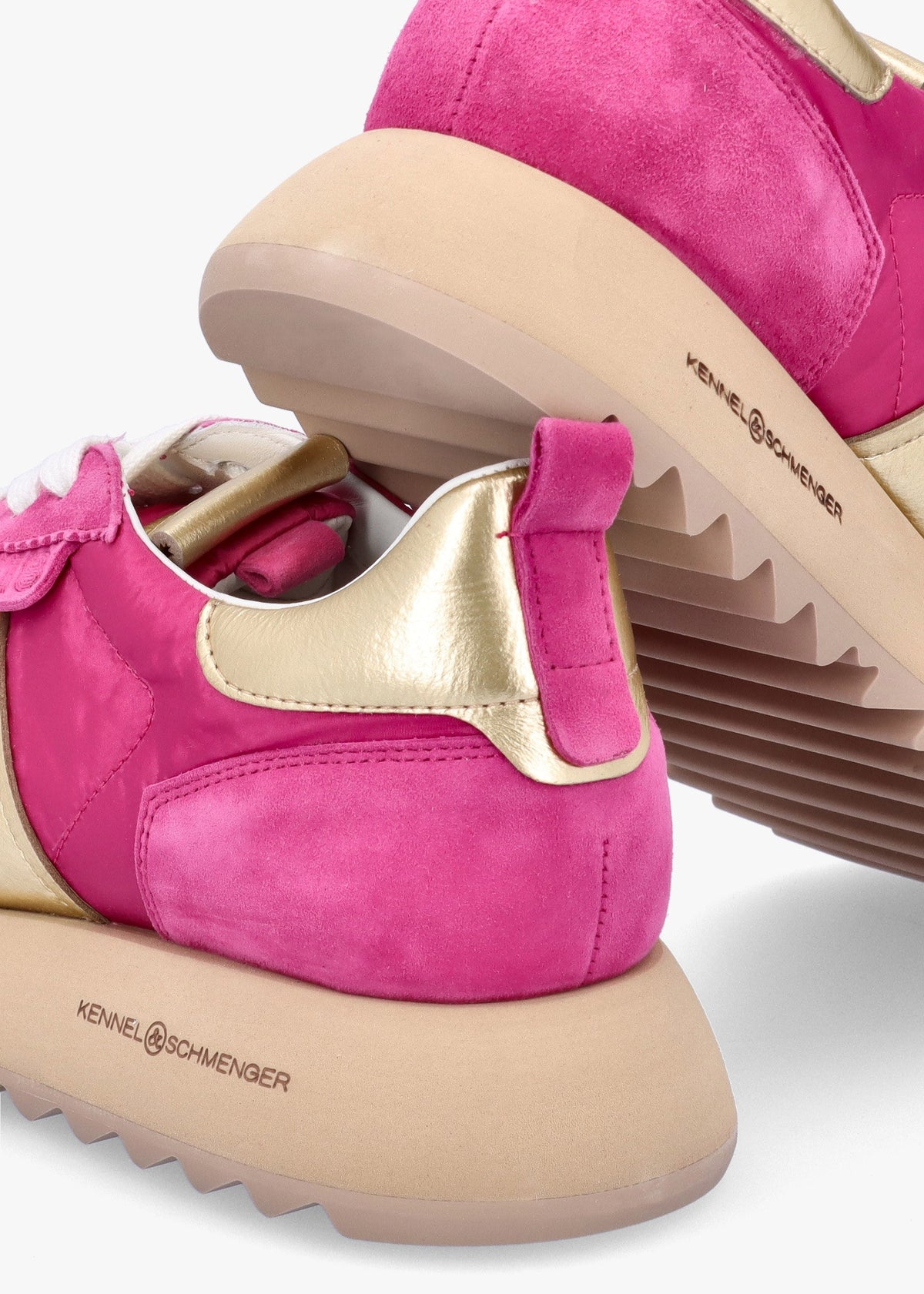 Pitch Pop Pink Suede Trainers