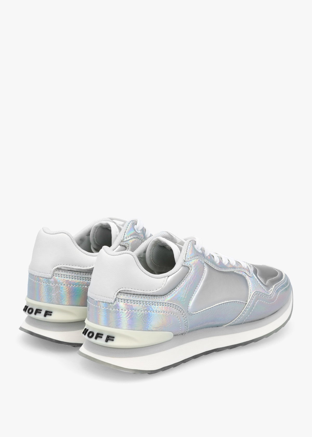 City Silver Iridescent Trainers