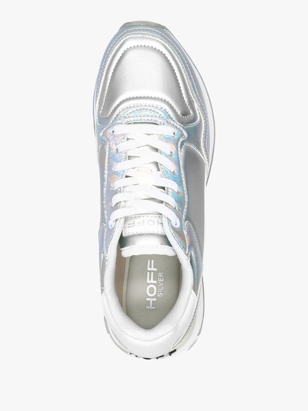 City Silver Iridescent Trainers