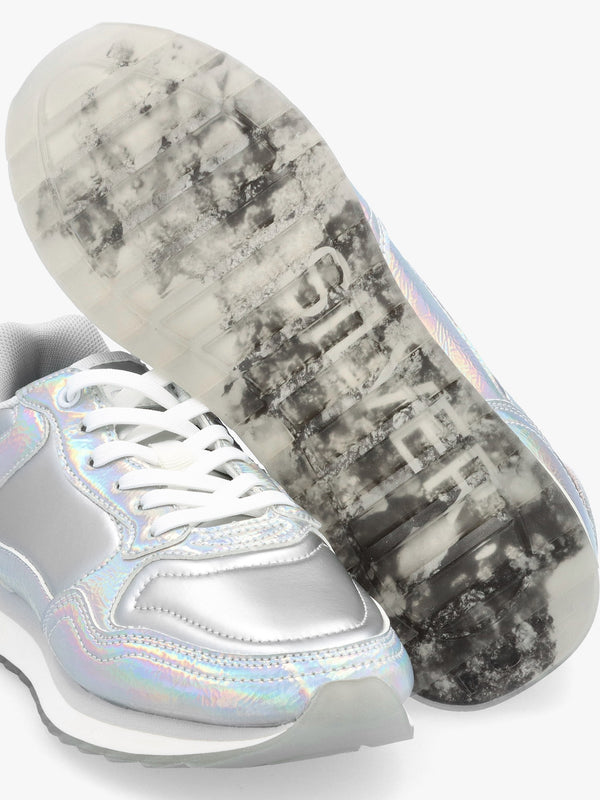 City Silver Iridescent Trainers