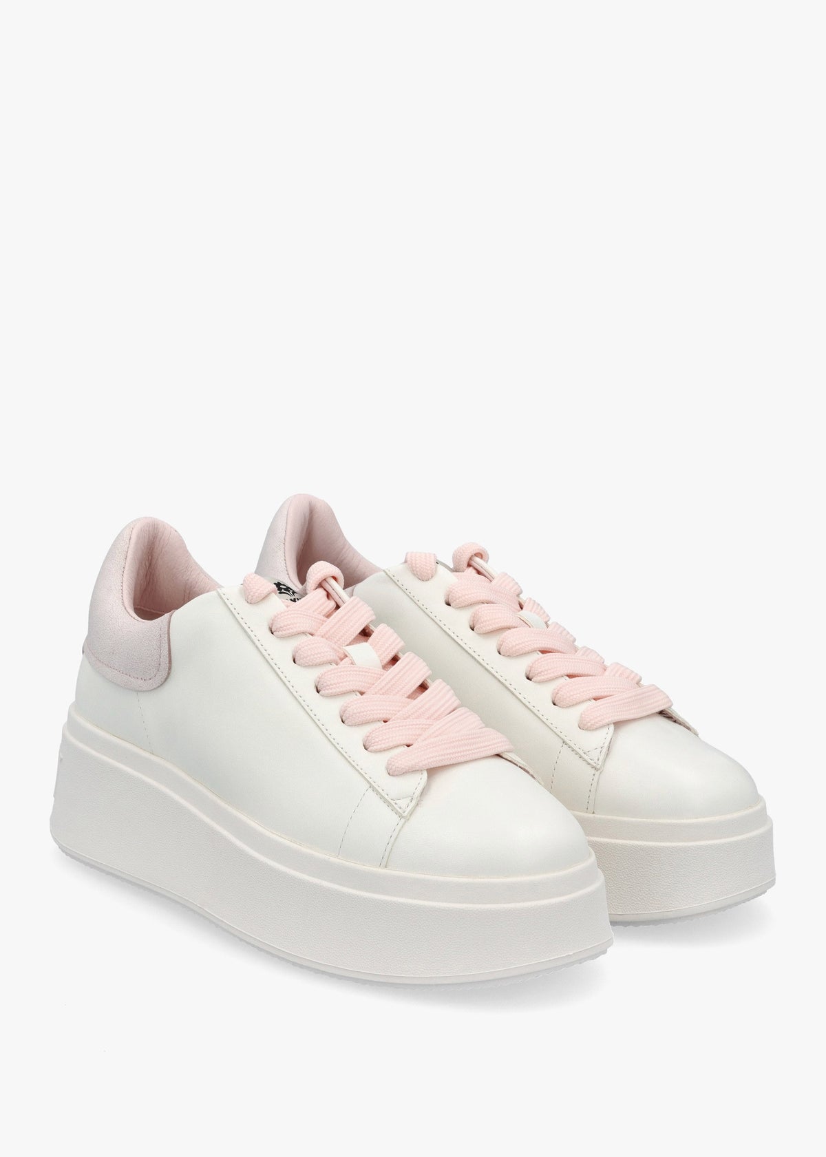 Moby Be Kind White Bubble Gum Chrome Free Leather Trainers
