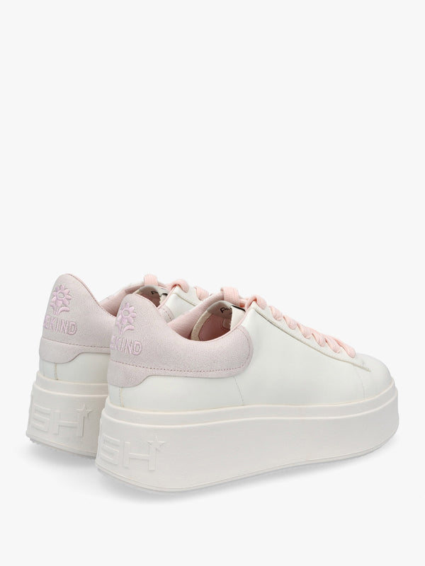 Moby Be Kind White Bubble Gum Chrome Free Leather Trainers