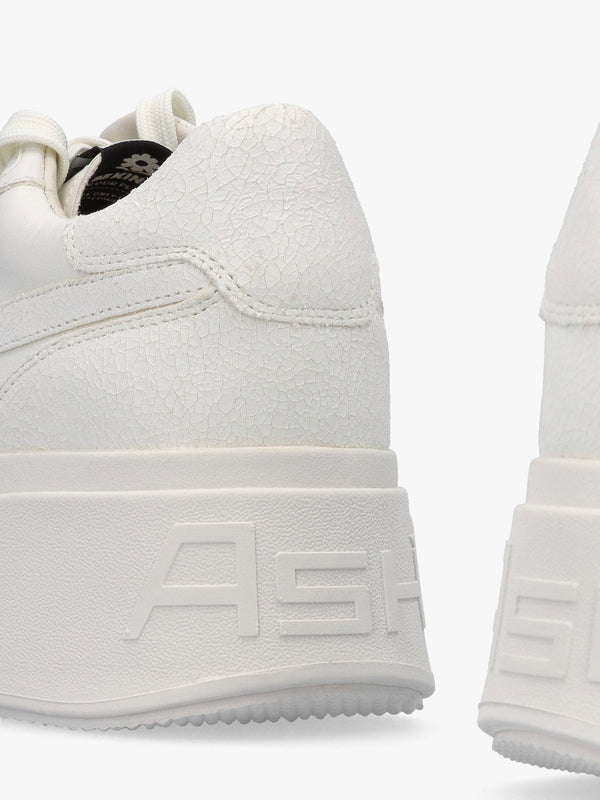 Match Off White Chrome Free Leather Flatform Trainers
