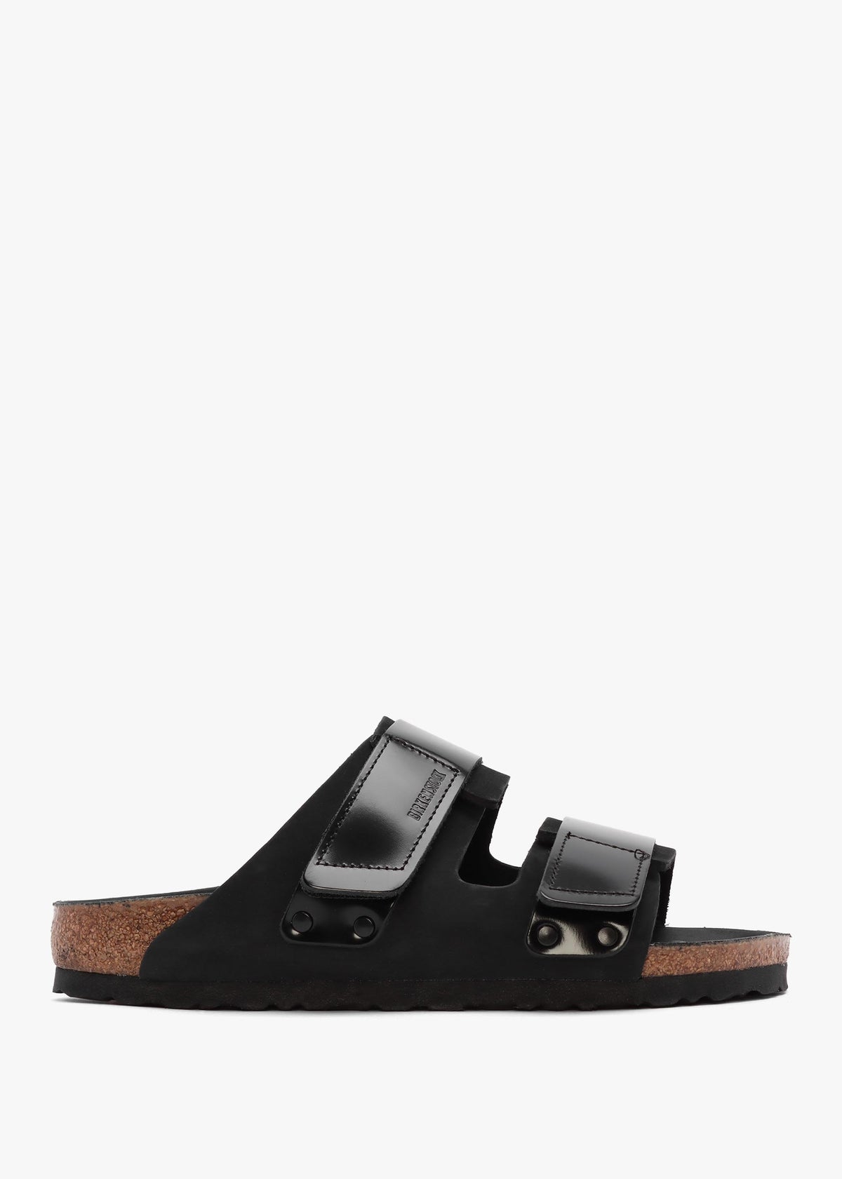 Uji Nubuck Leather Two Bar Mules