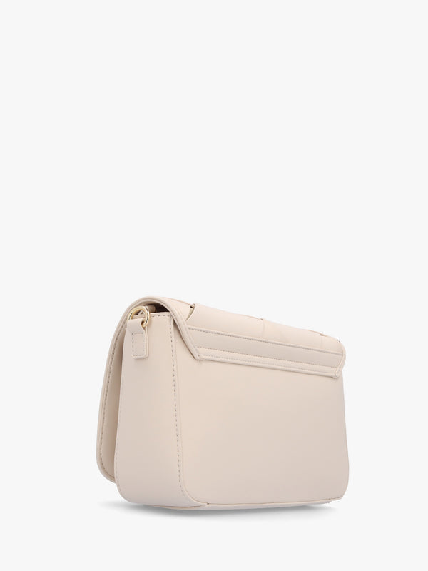Ibiza Off White Beige Woven Cross-Body Bag