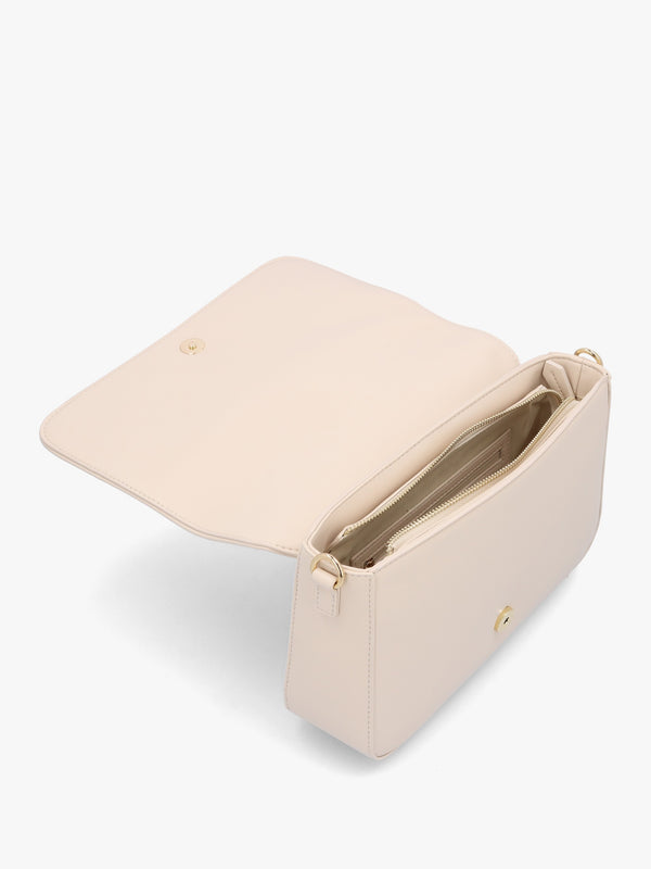 Ibiza Off White Beige Woven Cross-Body Bag
