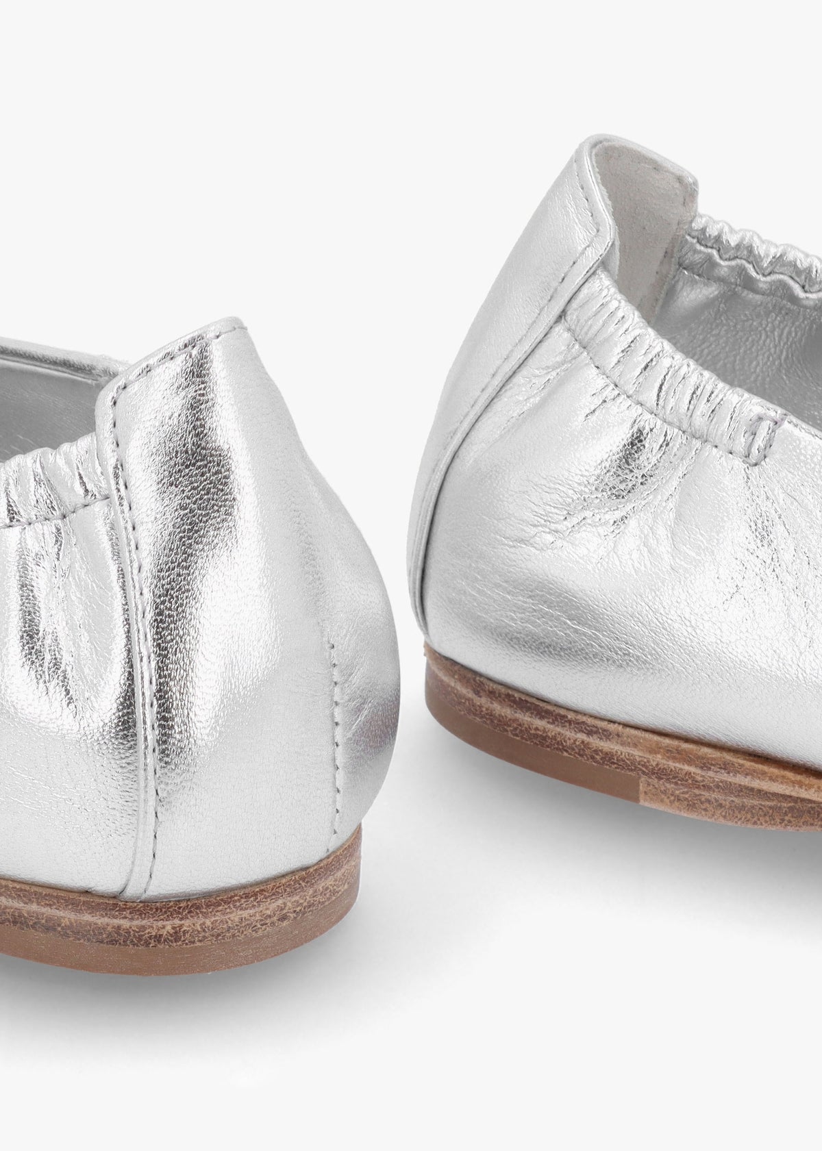 Billy Silver Metallic Leather Loafers