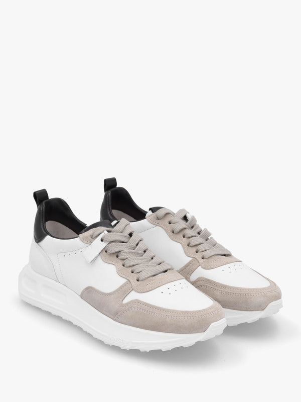 Race White Leather Trainers