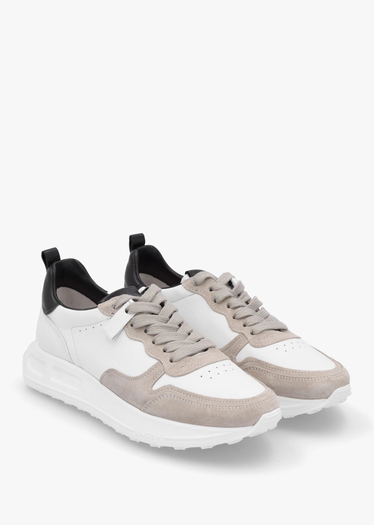 Race White Leather Trainers