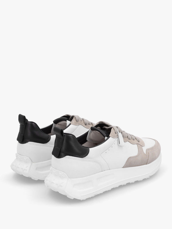 Race White Leather Trainers