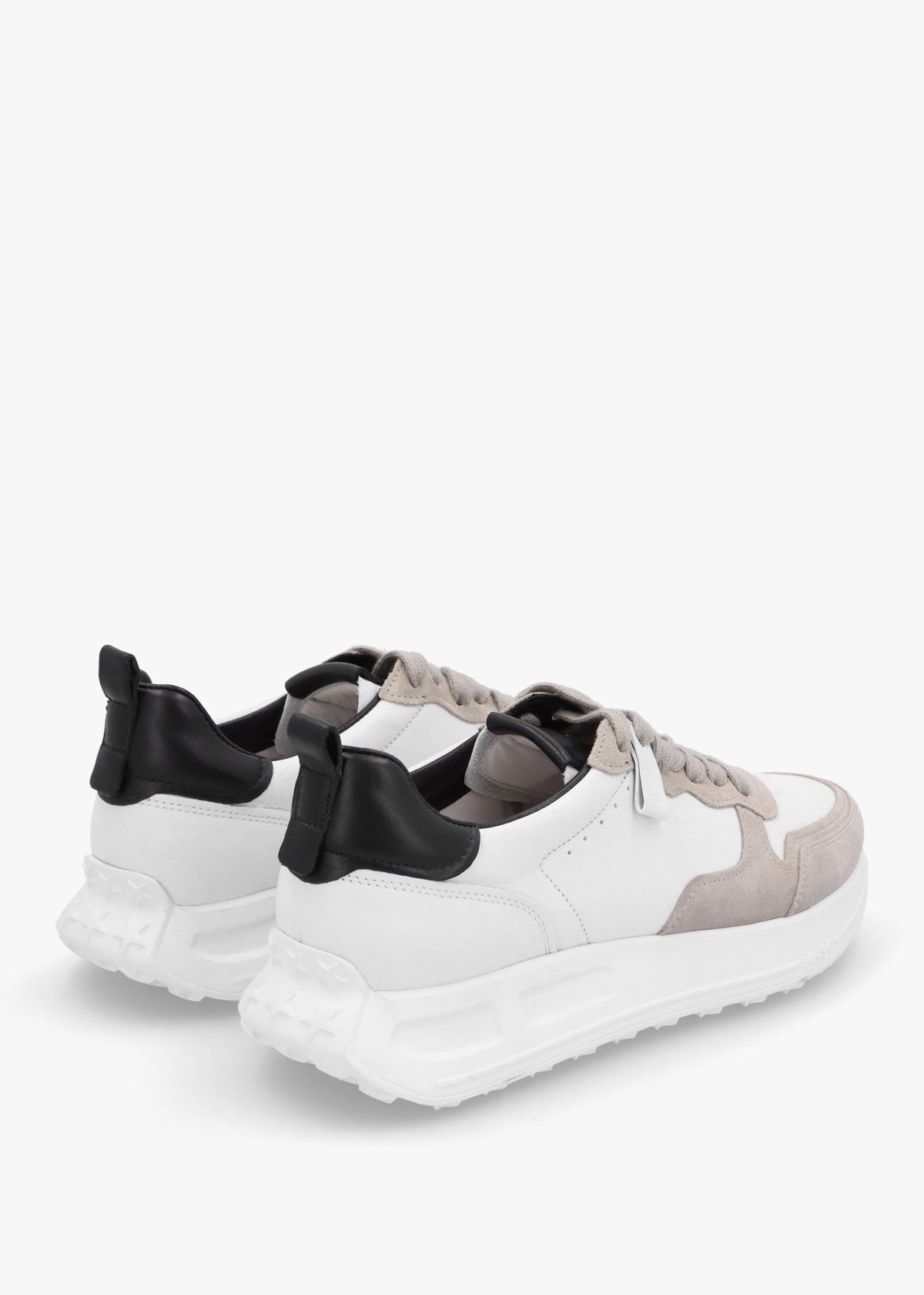 Race White Leather Trainers