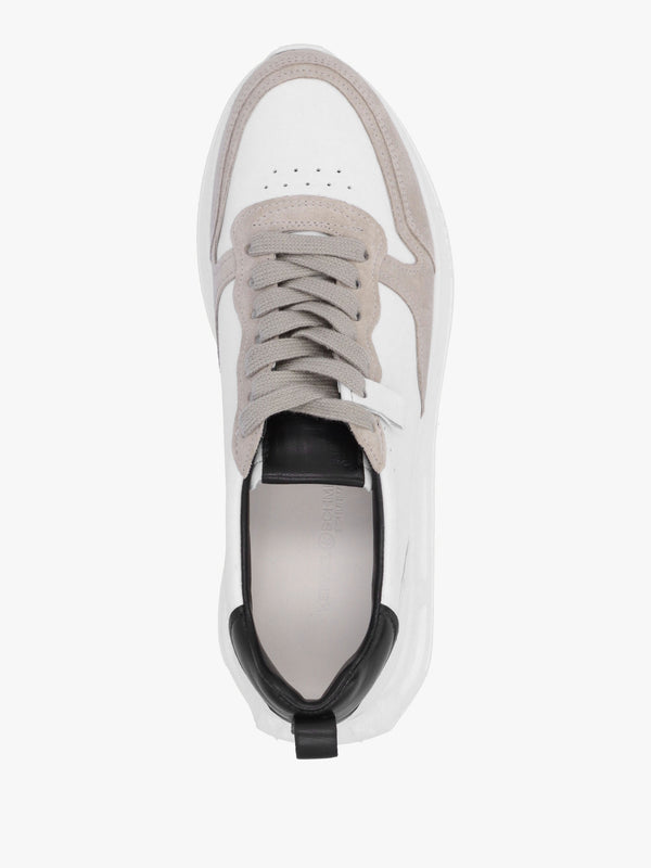 Race White Leather Trainers