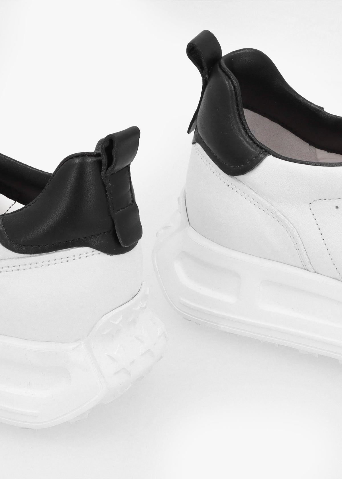 Race White Leather Trainers