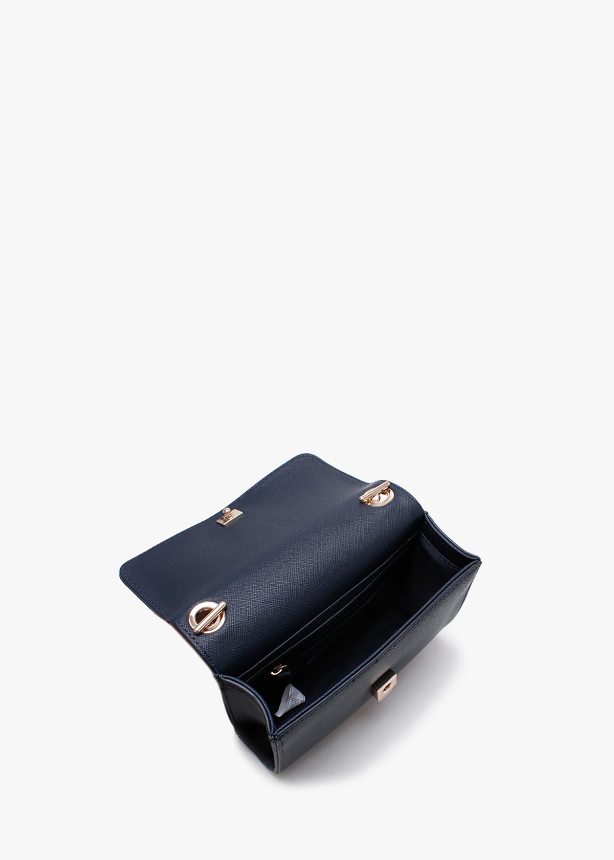 Divina Navy Saffaino Shoulder Bag