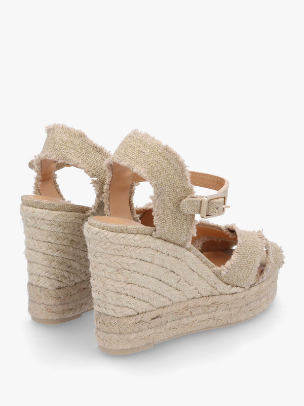 Bromella Gold Wedge Espadrilles