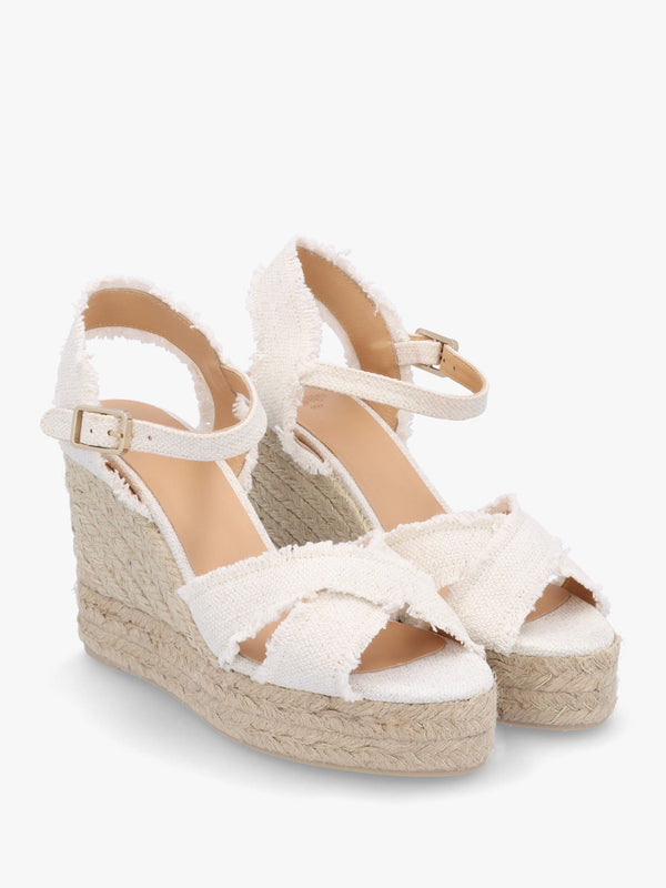 Bromella White Wedge Espadrilles