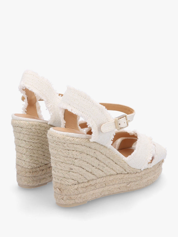 Bromella White Wedge Espadrilles