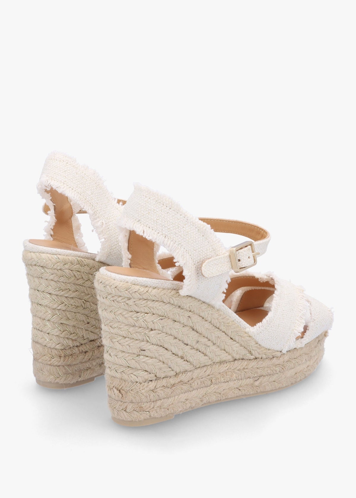 Bromella White Wedge Espadrilles