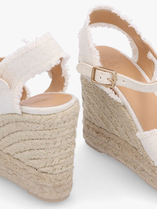 Bromella White Wedge Espadrilles