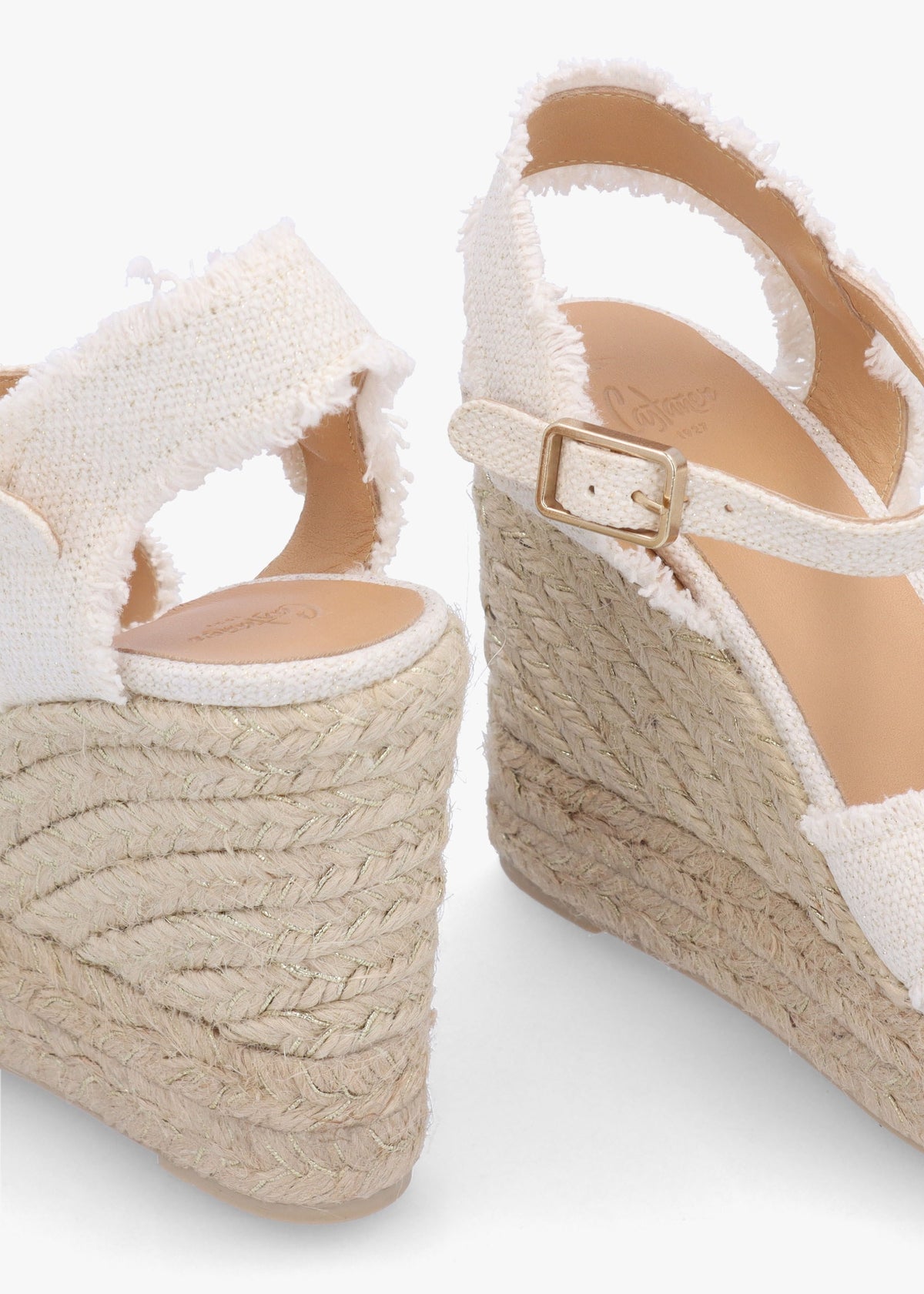 Bromella White Wedge Espadrilles