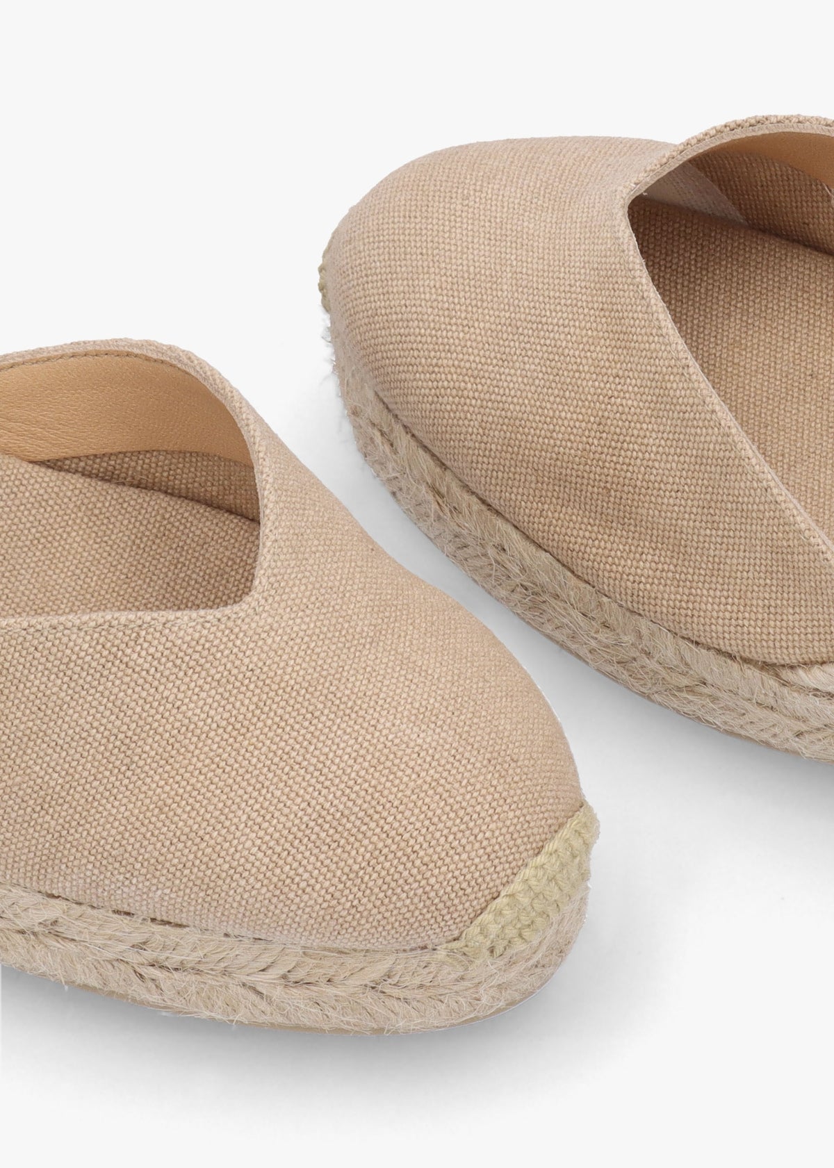 Chiarita Beige Mid Wedge Espadrilles