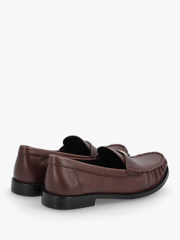 Jolene Maple Leather Loafers