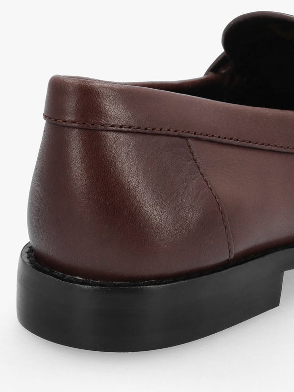 Jolene Maple Leather Loafers