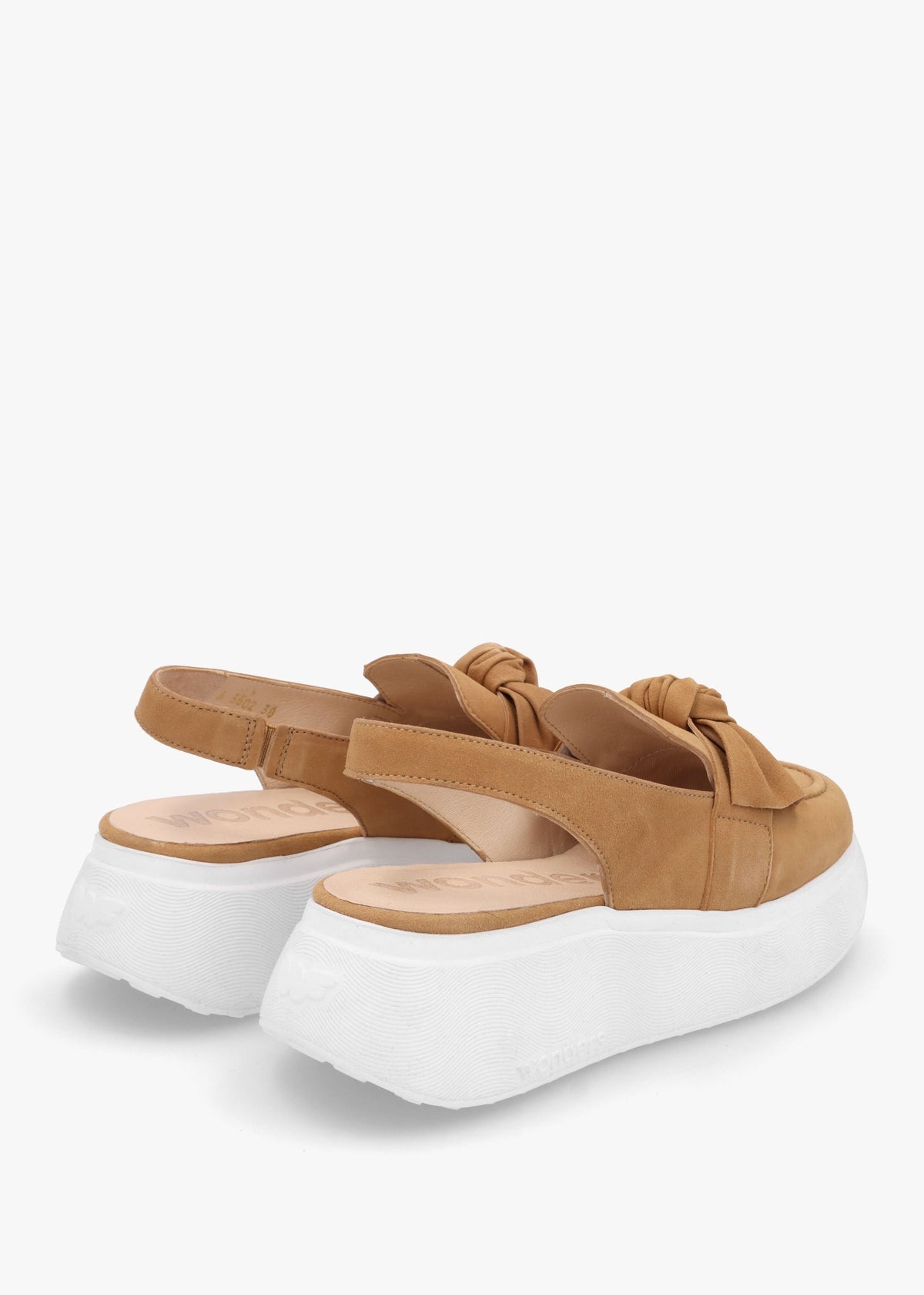 Tokio Tan Suede Sling Back Chunky Sandals