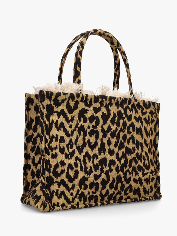 One-Of-A-Kind Wild Leopard Tote Bag