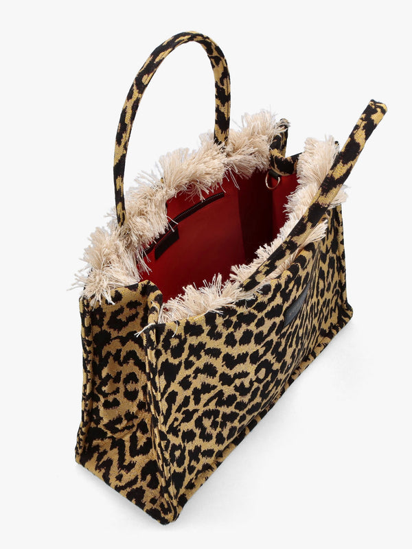 One-Of-A-Kind Wild Leopard Tote Bag