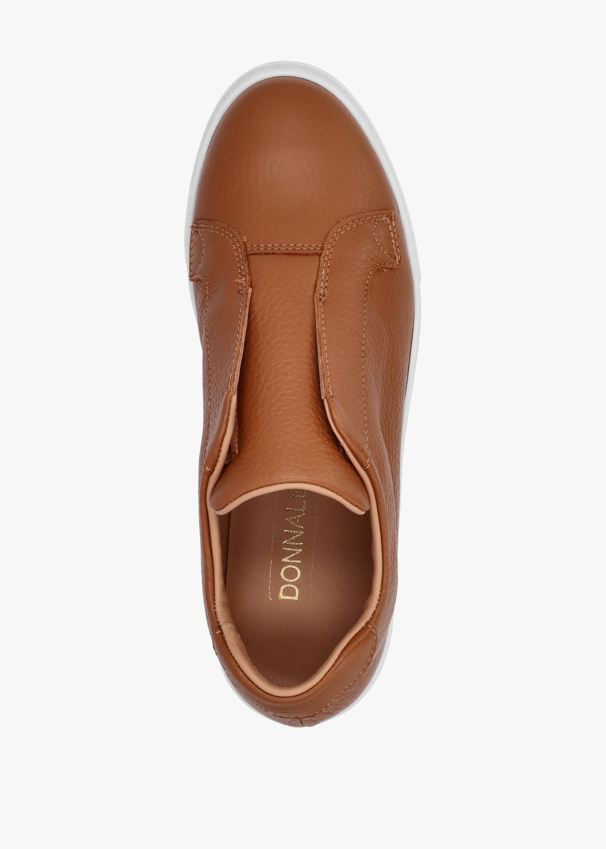Quark Tan Leather Laceless Flatform Trainers