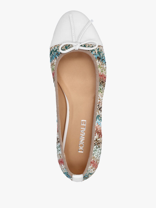 Kerry Multicoloured Woven Ballet Pumps