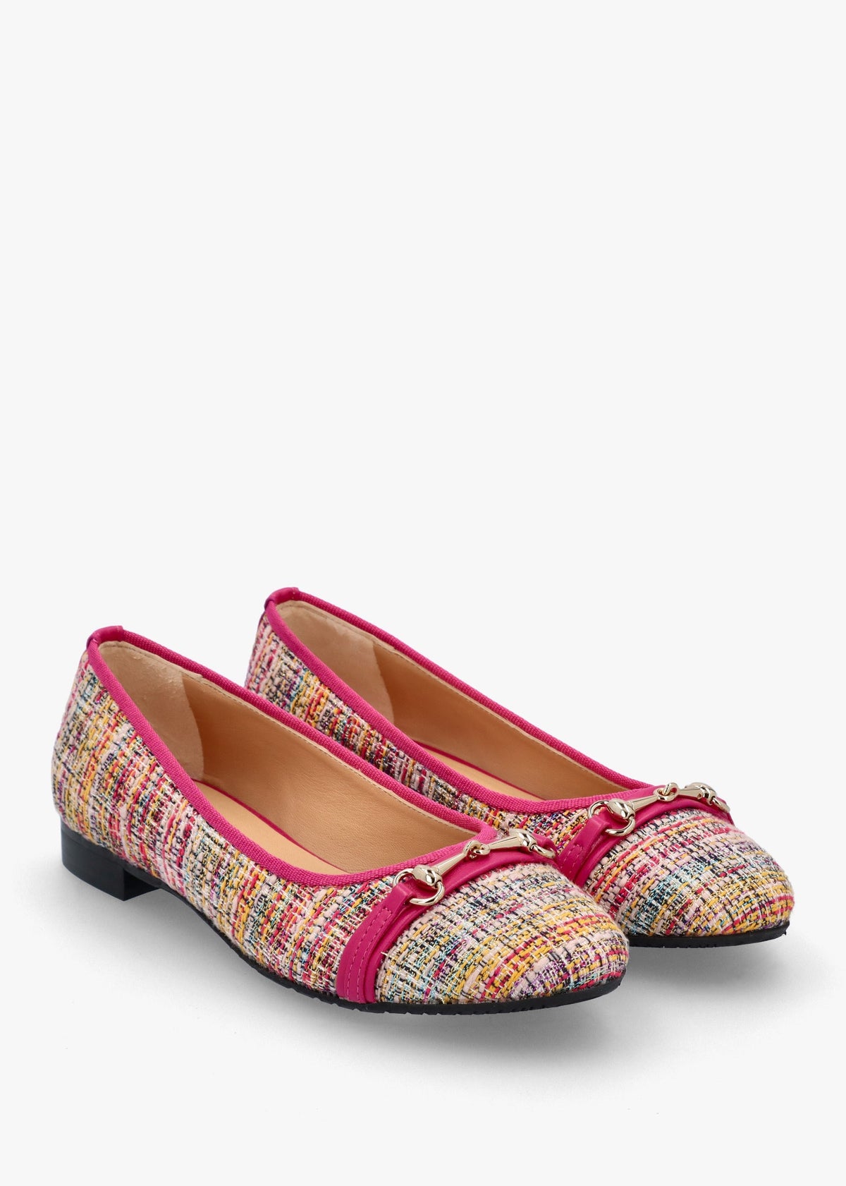 Jayda Multicoloured Woven Ballet Pumps