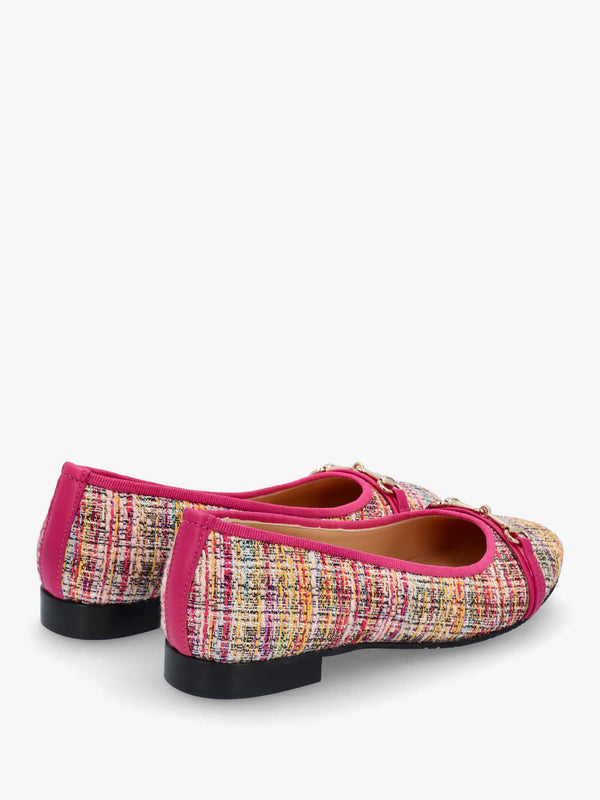 Jayda Multicoloured Woven Ballet Pumps