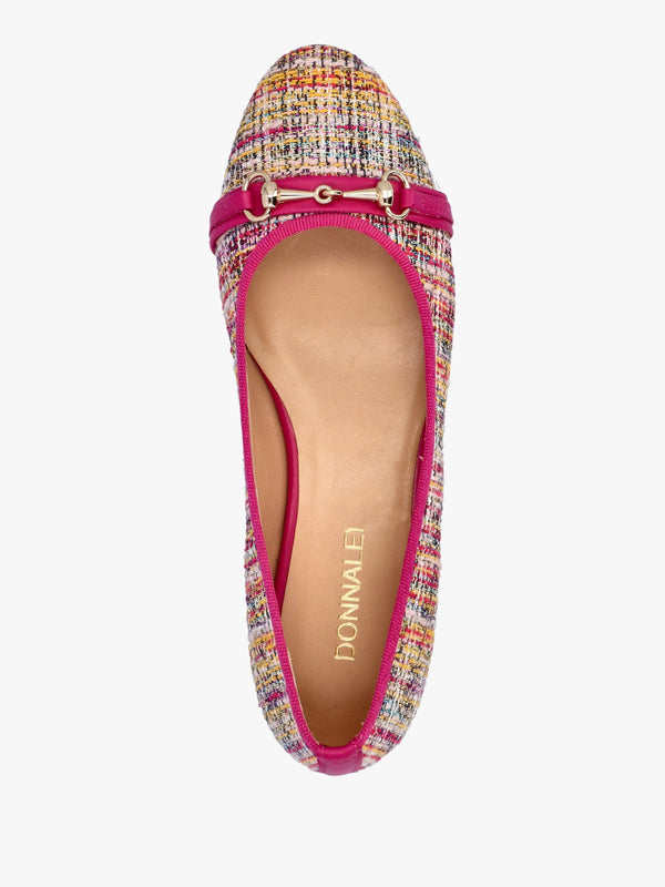 Jayda Multicoloured Woven Ballet Pumps