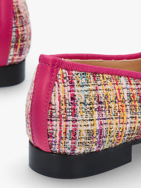 Jayda Multicoloured Woven Ballet Pumps
