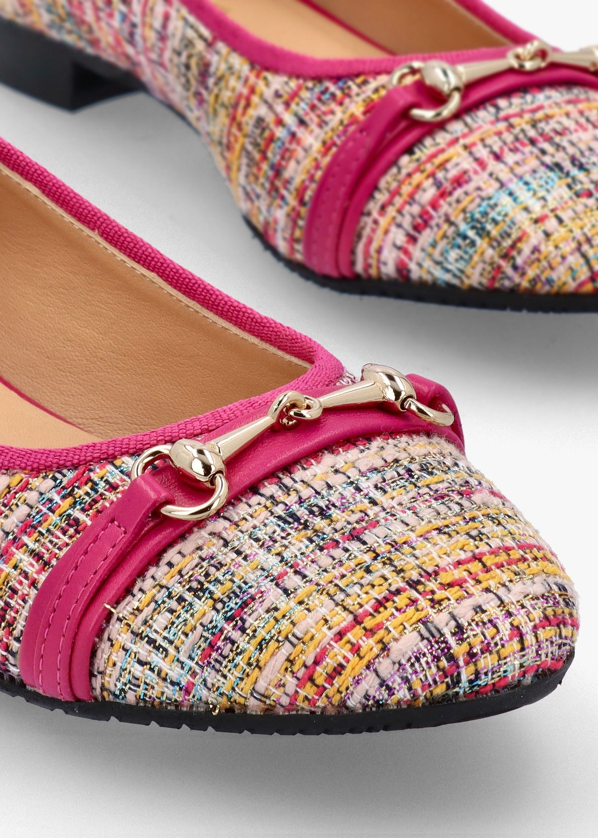 Jayda Multicoloured Woven Ballet Pumps