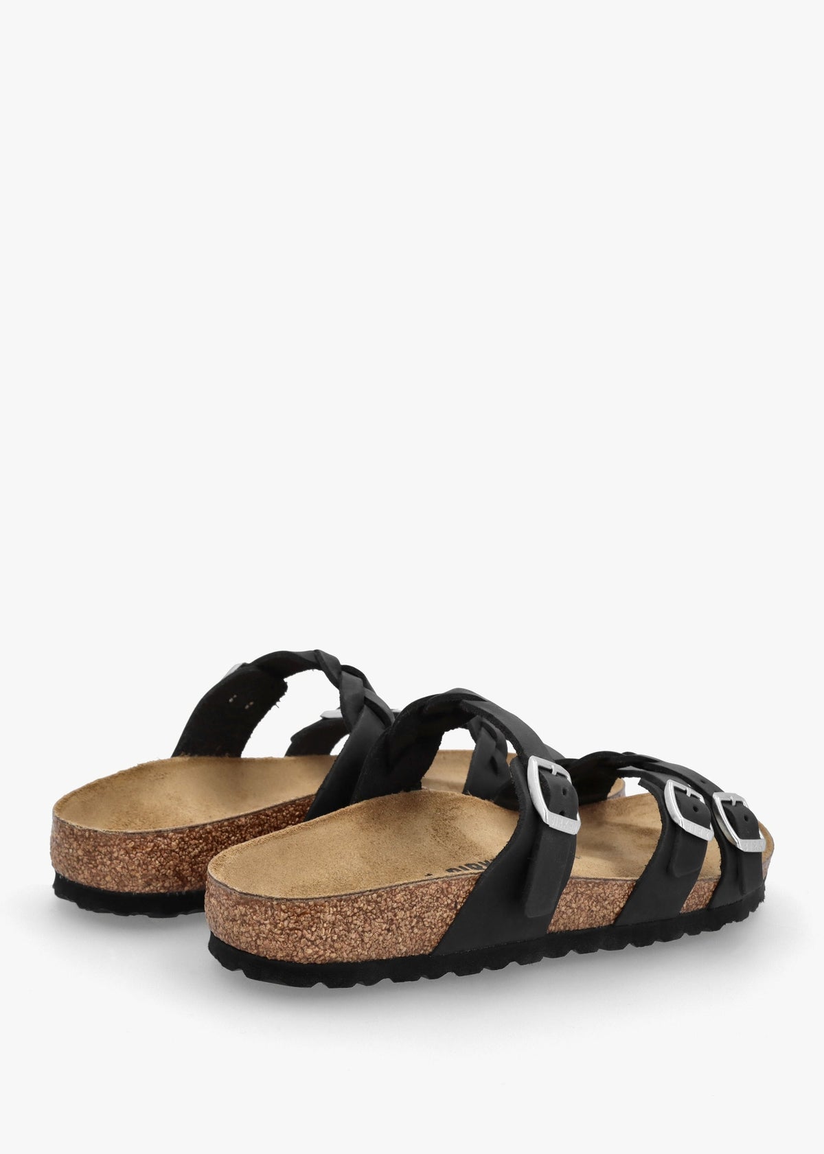 Franca Black Oiled Nubuck Leather Mules